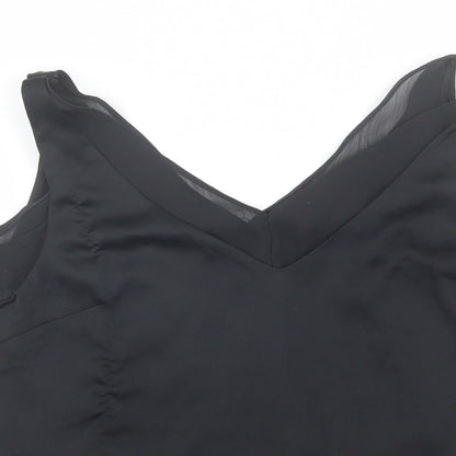 Womens UK Size 8 H&M Black Basic Blouse