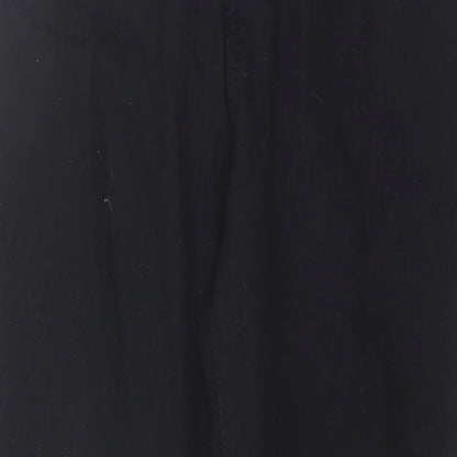 PRETTYLITTLETHING Womens Black  Cotton Skinny Jeans Size 12 L25 in Regular