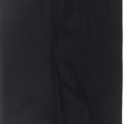 PRETTYLITTLETHING Womens Black  Cotton Skinny Jeans Size 12 L25 in Regular