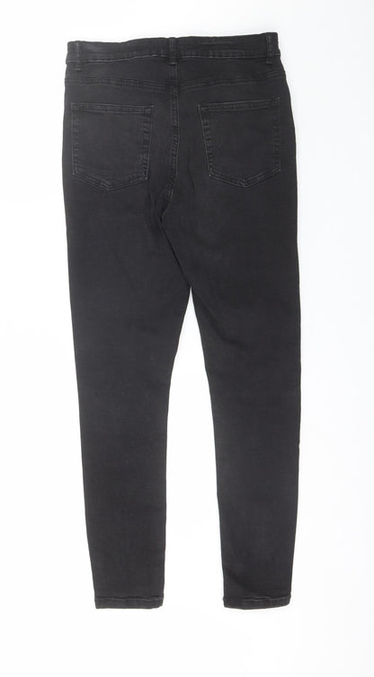 Denim Co Womens Black  Cotton Skinny Jeans Size 14 L28 in Regular