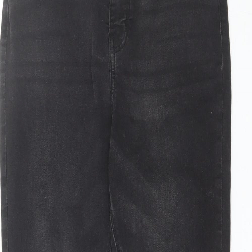 Denim Co Womens Black  Cotton Skinny Jeans Size 14 L28 in Regular