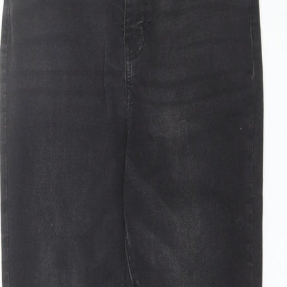 Denim Co Womens Black  Cotton Skinny Jeans Size 14 L28 in Regular