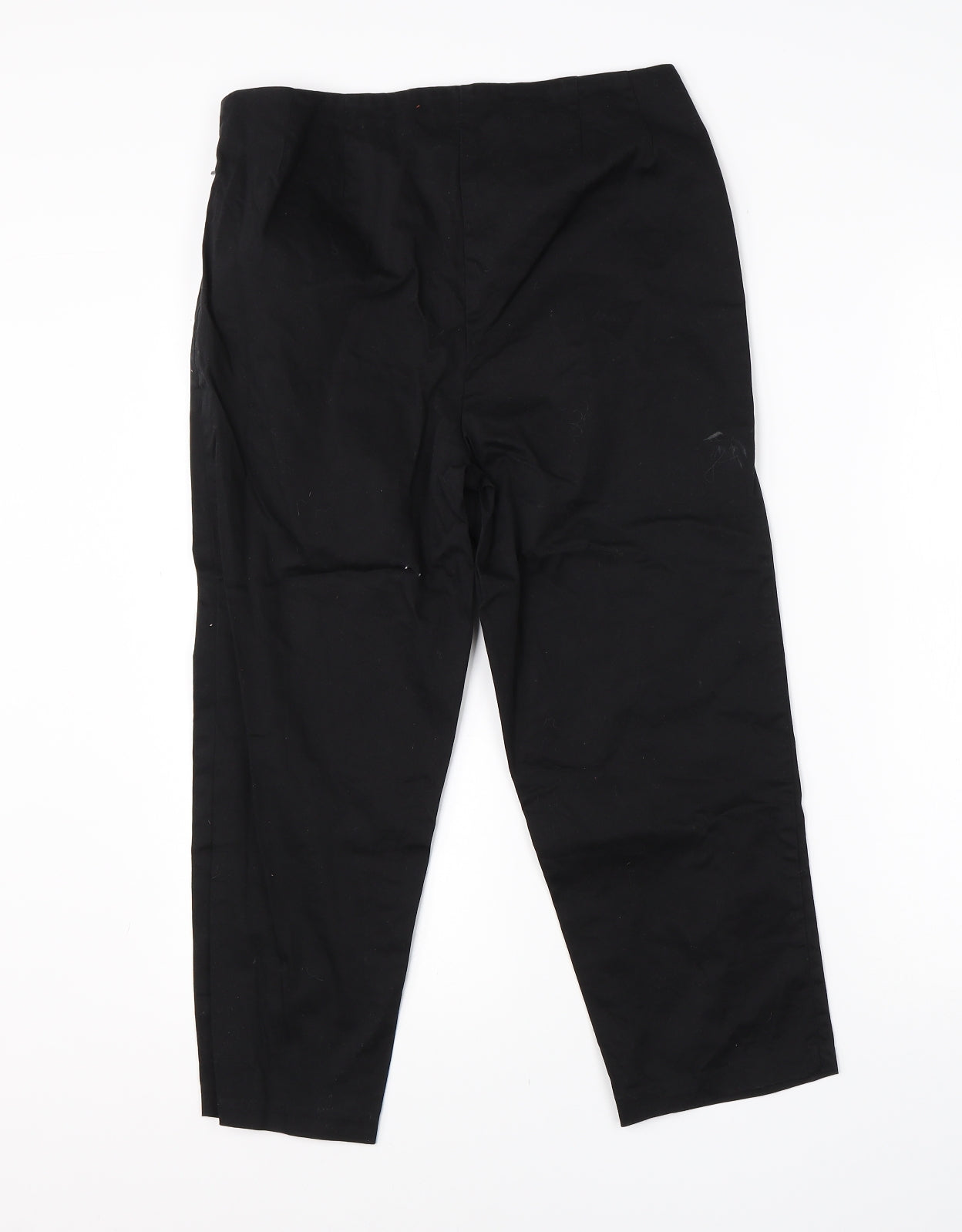 Womens UK Size 10 M&S Regular Fit Dress Pants Black Trousers