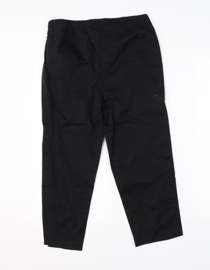 Womens UK Size 10 M&S Regular Fit Dress Pants Black Trousers