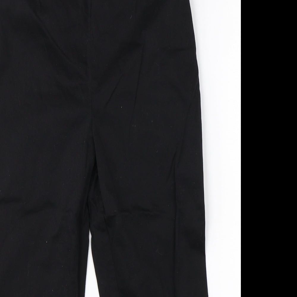 Womens UK Size 10 M&S Regular Fit Dress Pants Black Trousers