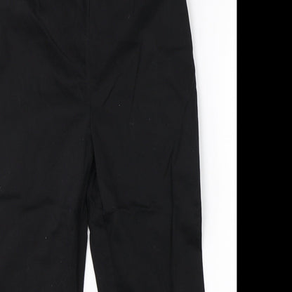 Womens UK Size 10 M&S Regular Fit Dress Pants Black Trousers