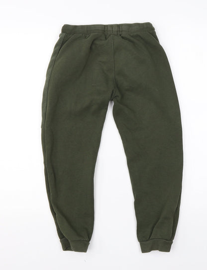 Boys Boys Green  Cotton Sweatpants Trousers Size 9 Months  Regular