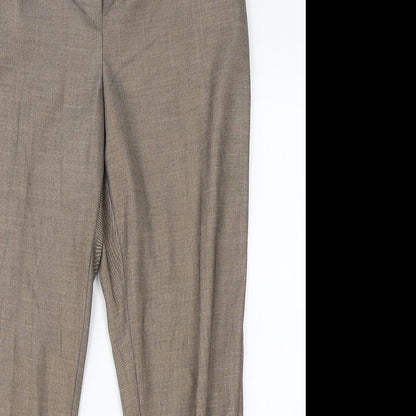 NEXT Womens Brown  Polyester Dress Pants Trousers Size 12 L26 in Regular