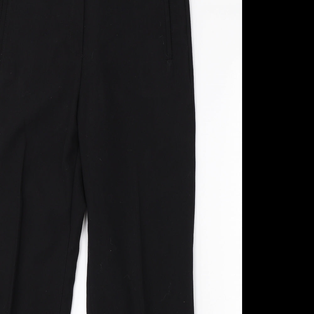 Womens UK Size 10 M&S Regular Fit Dress Pants Black Trousers