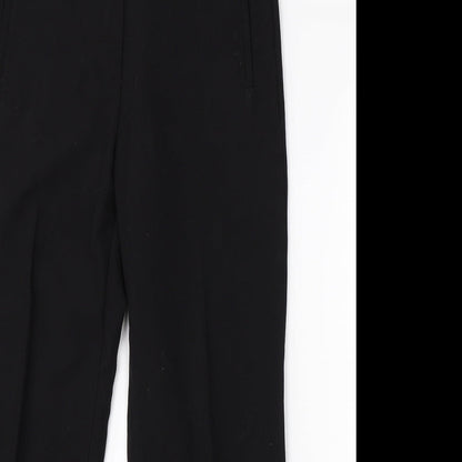 Womens UK Size 10 M&S Regular Fit Dress Pants Black Trousers