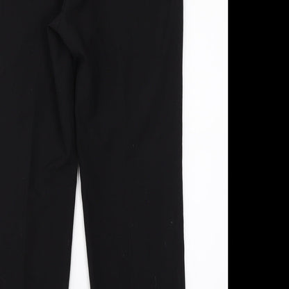 Womens UK Size 10 M&S Regular Fit Dress Pants Black Trousers