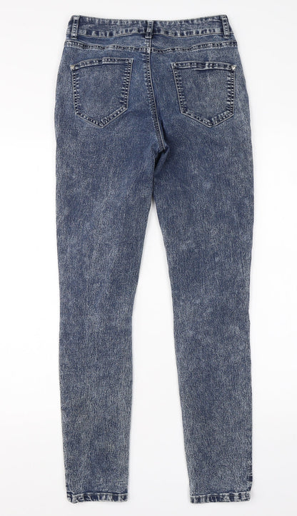 Kylie Girls Blue  Cotton Skinny Jeans Size 13 Years  Regular