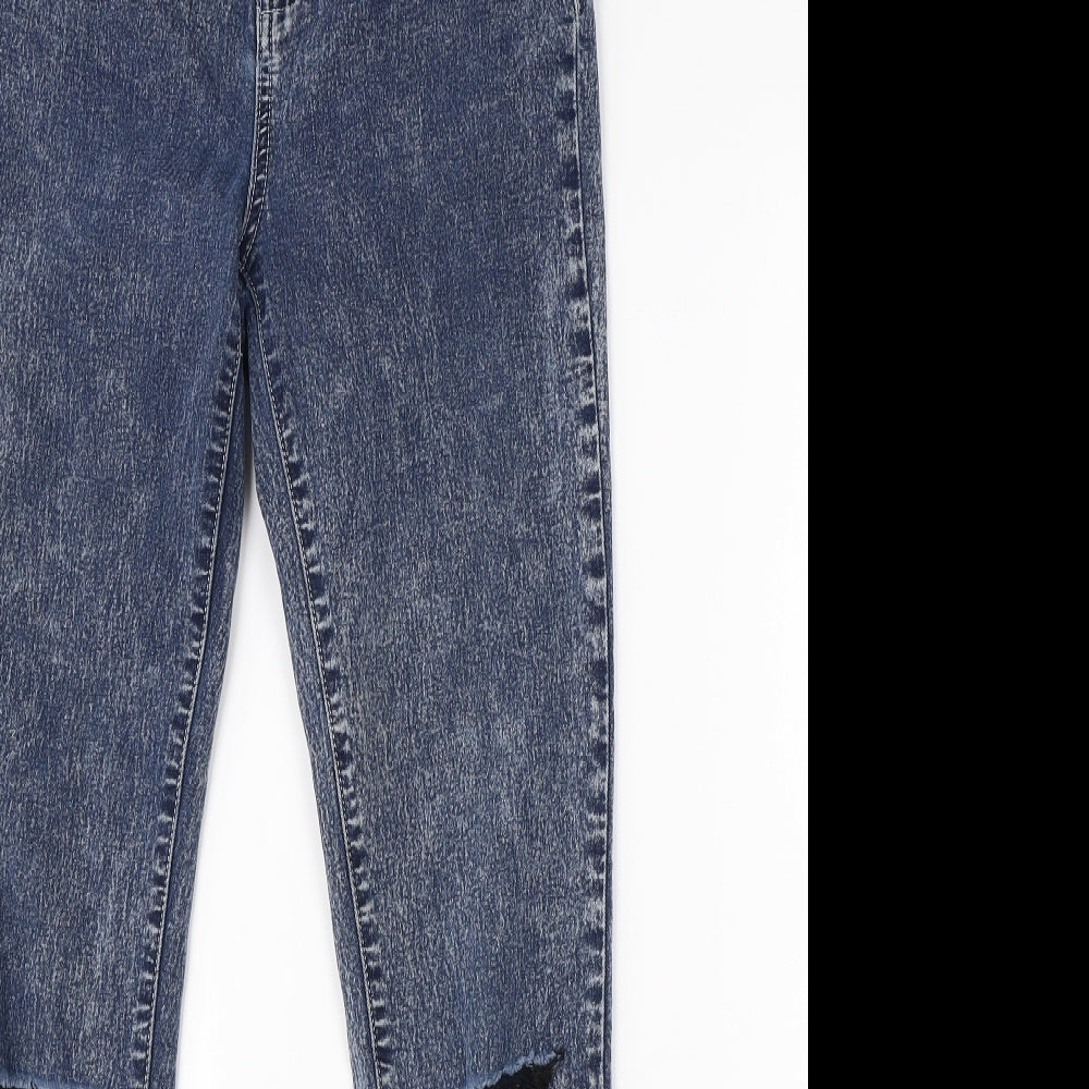 Kylie Girls Blue  Cotton Skinny Jeans Size 13 Years  Regular