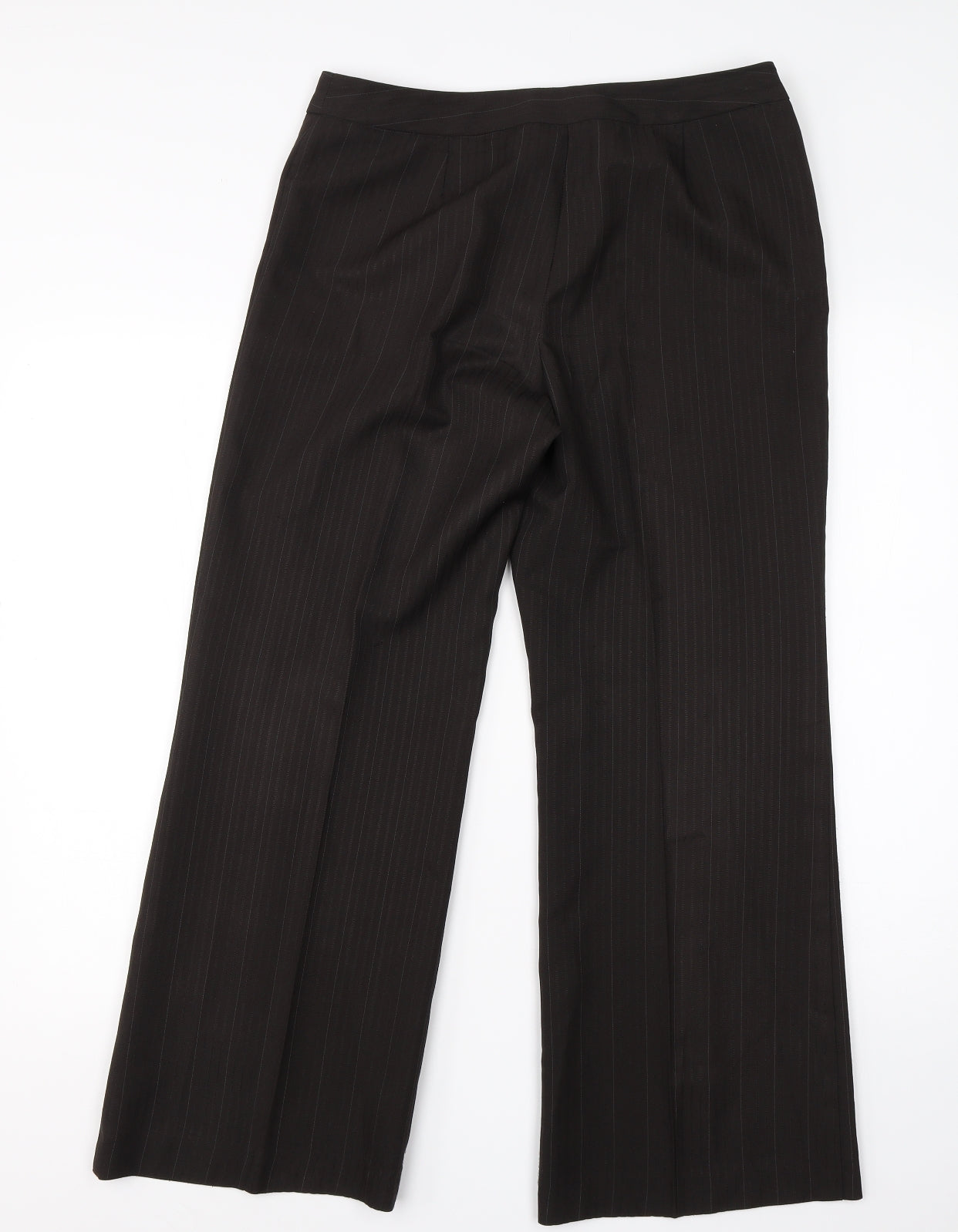 Womens UK Size 10 Marks & Spencer Regular Fit Dress Pants Brown Trousers