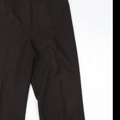 Womens UK Size 10 Marks & Spencer Regular Fit Dress Pants Brown Trousers