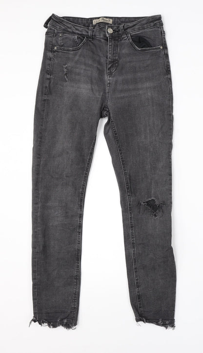 Denim Co Womens Black  Cotton Skinny Jeans Size 10 L24 in Regular