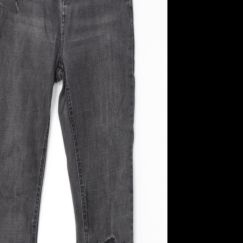 Denim Co Womens Black  Cotton Skinny Jeans Size 10 L24 in Regular