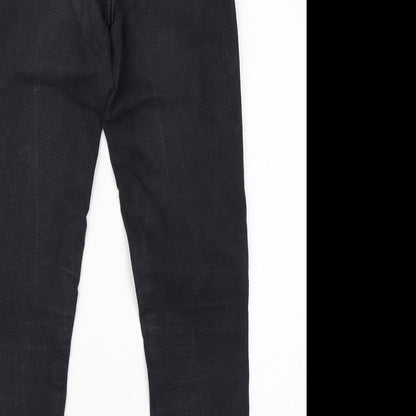 Pretty Little Thing Womens Black  Cotton Skinny Jeans Size 8 L26 in Regular