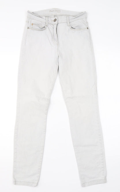 Free to Move Womens Grey  Cotton Straight Jeans Size 26 in L26 in Regular