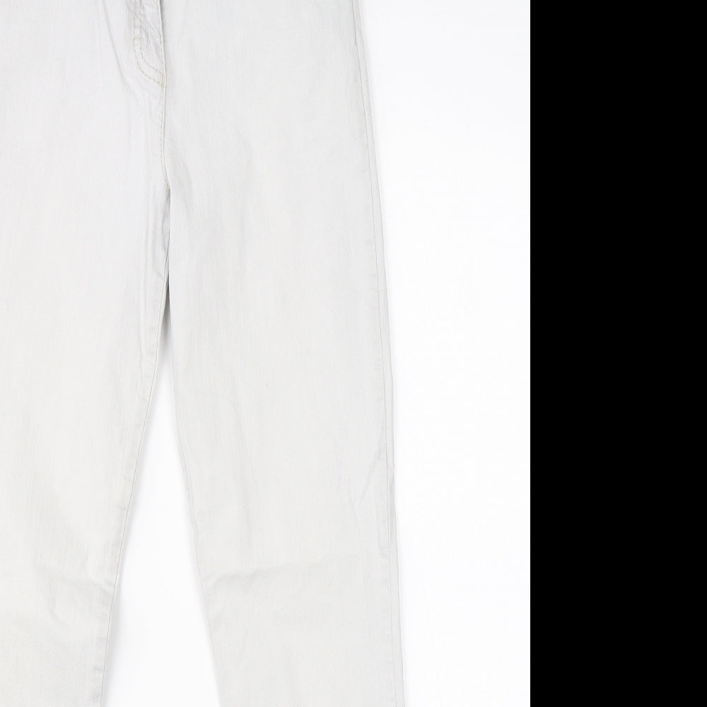 Free to Move Womens Grey  Cotton Straight Jeans Size 26 in L26 in Regular