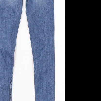 Denim Co Womens Blue  Cotton Skinny Jeans Size 4 L27 in Regular
