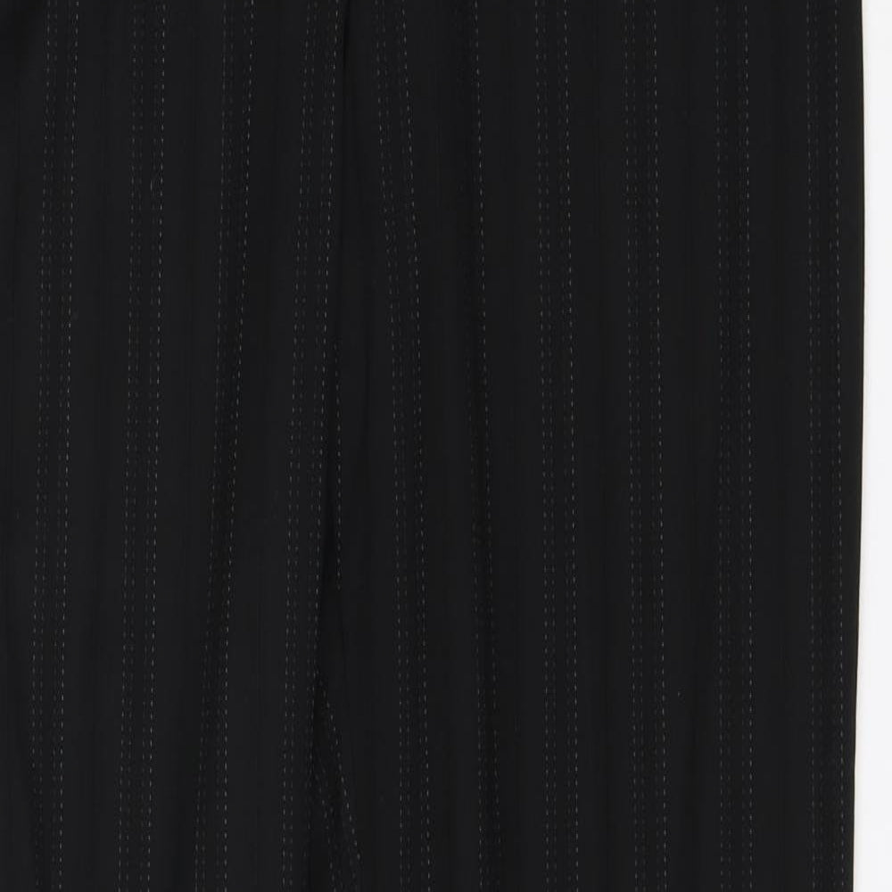 Womens UK Size 12 NEXT Regular Fit Dress Pants Black Trousers