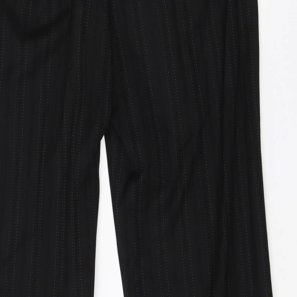 Womens UK Size 12 NEXT Regular Fit Dress Pants Black Trousers
