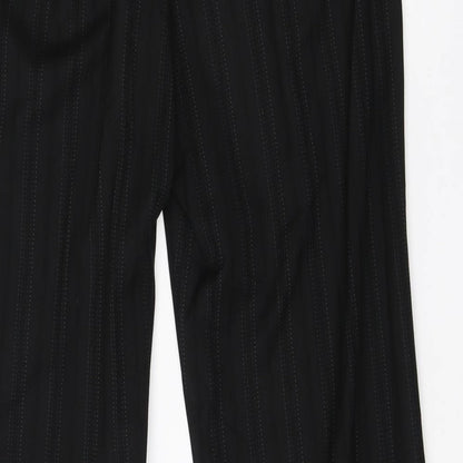 Womens UK Size 12 NEXT Regular Fit Dress Pants Black Trousers