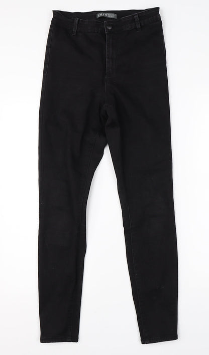 Denim Co Womens Black  Cotton Skinny Jeans Size 10 L26 in Regular