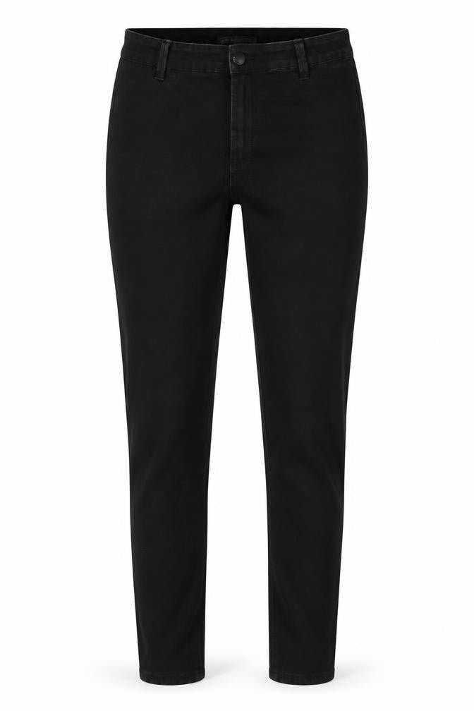 Front view of Denim Co women’s black cotton skinny jeans, size UK 10, 26-inch leg regular