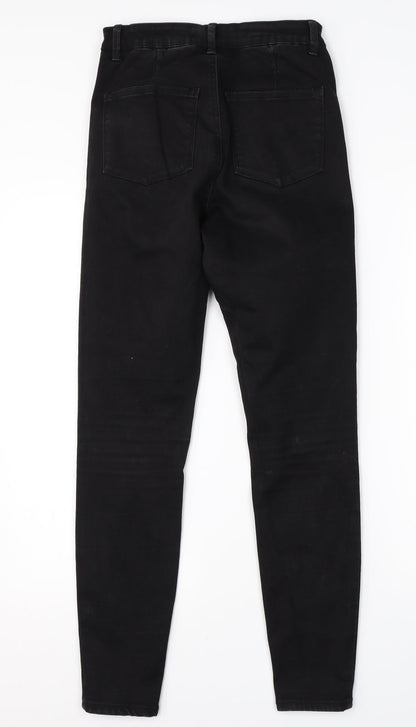 Denim Co Womens Black  Cotton Skinny Jeans Size 10 L26 in Regular