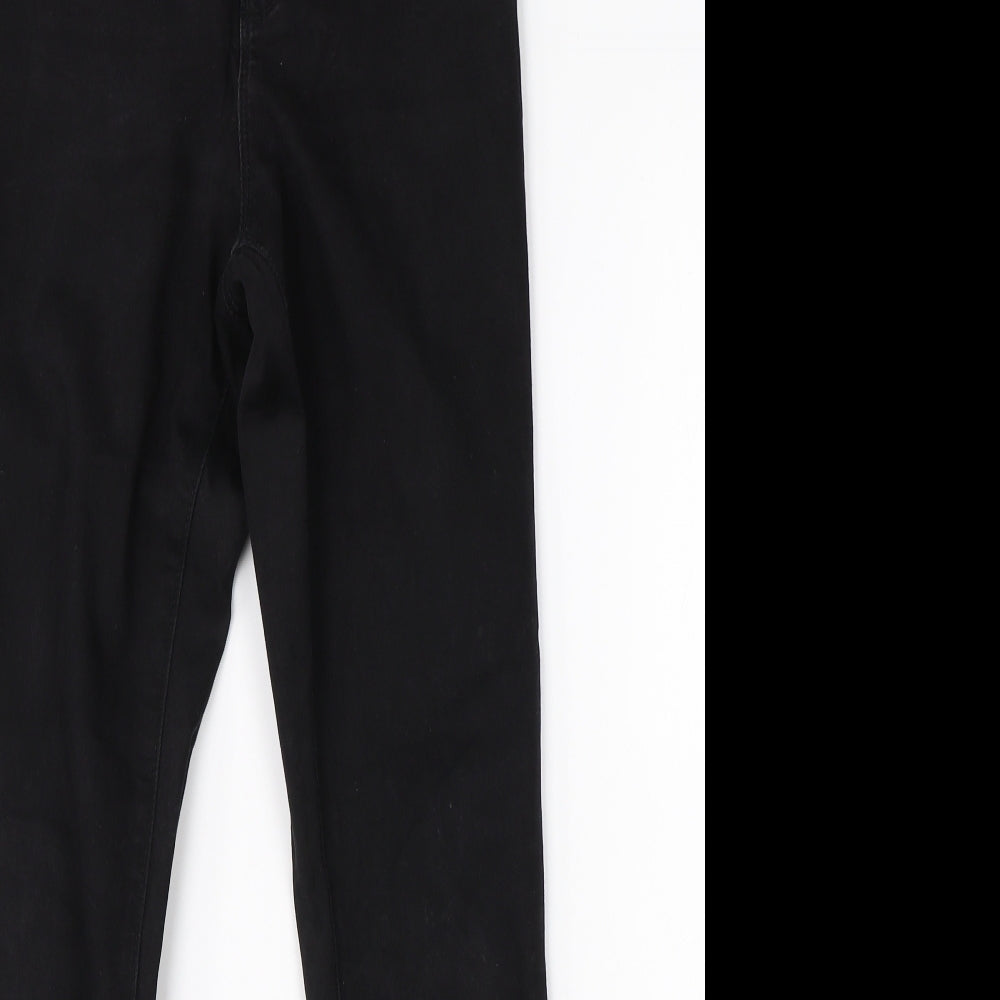 Denim Co Womens Black  Cotton Skinny Jeans Size 10 L26 in Regular