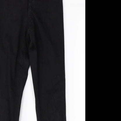 Denim Co Womens Black  Cotton Skinny Jeans Size 10 L26 in Regular