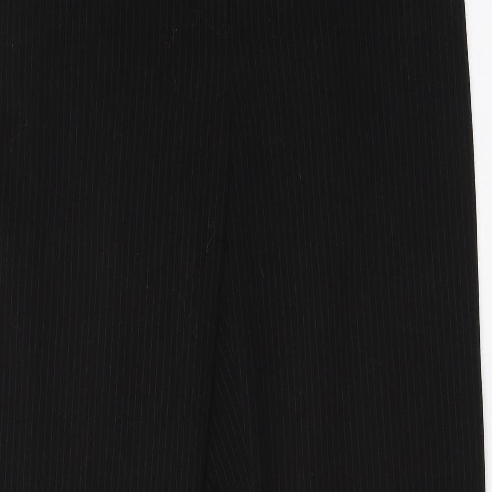 Womens UK Size 34 in BHS Regular Fit Dress Pants Black Trousers