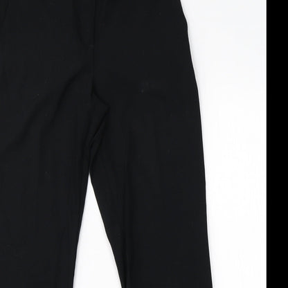 Womens UK Size 12 M&S Regular Fit Dress Pants Black Trousers