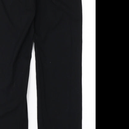Womens UK Size 12 M&S Regular Fit Dress Pants Black Trousers