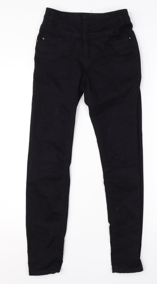 New Look Womens Black  Cotton Skinny Jeans Size 4 L26 in Regular