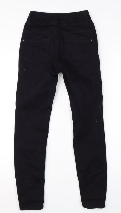 New Look Womens Black  Cotton Skinny Jeans Size 4 L26 in Regular