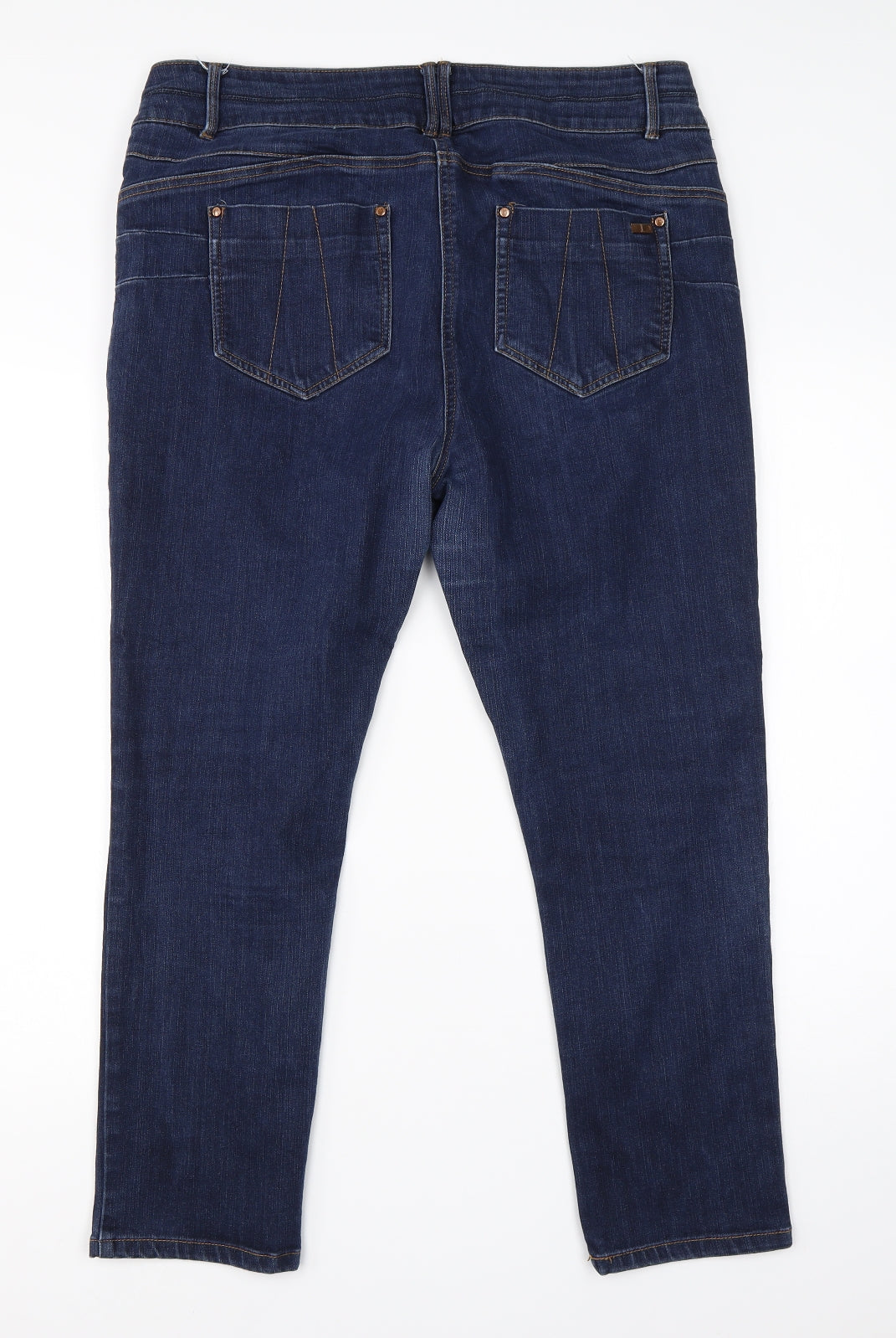 Womens UK Size 36 in Preworn Regular Fit Cropped Blue Jeans