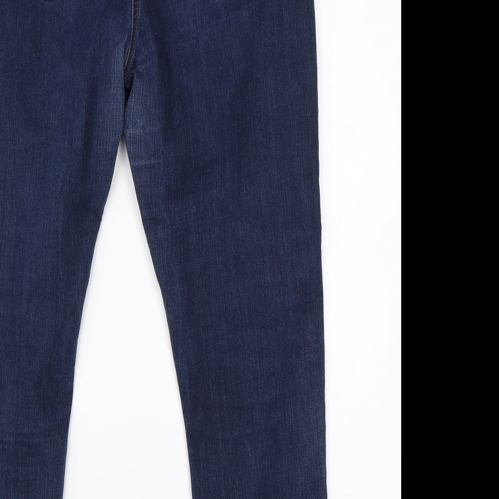 Womens UK Size 36 in Preworn Regular Fit Cropped Blue Jeans