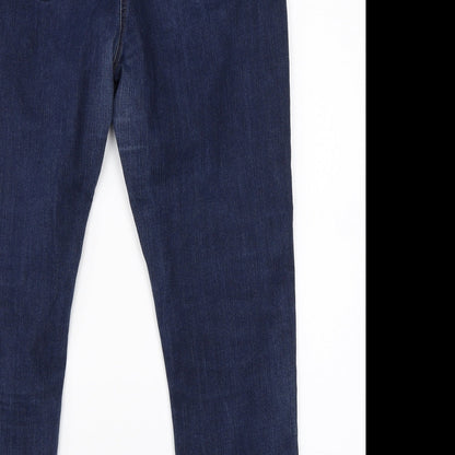 Womens UK Size 36 in Preworn Regular Fit Cropped Blue Jeans