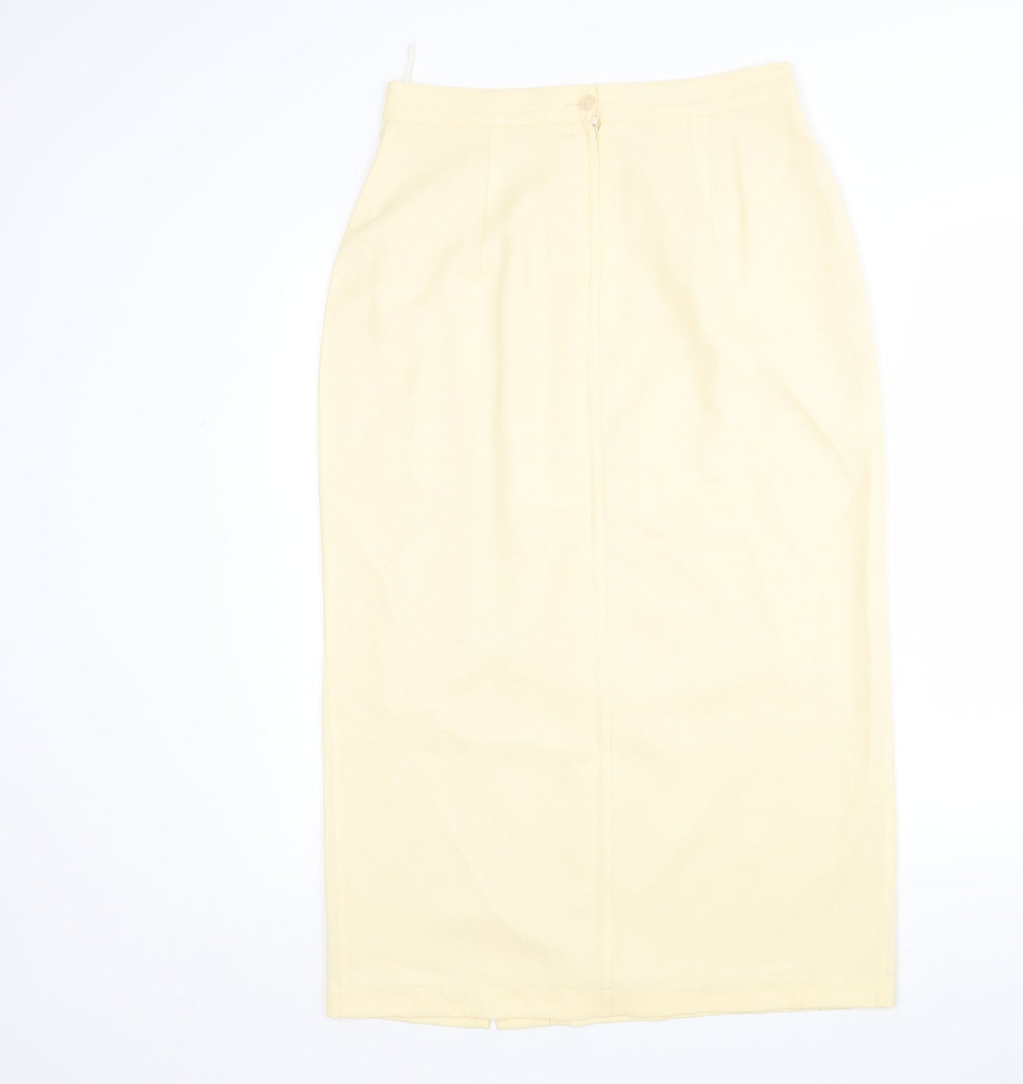 Sensations Womens Yellow  Viscose Straight & Pencil Skirt Size 14