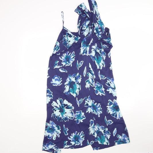 NEXT Womens Multicoloured Fair Isle Polyester A-Line  Size 14  V-Neck