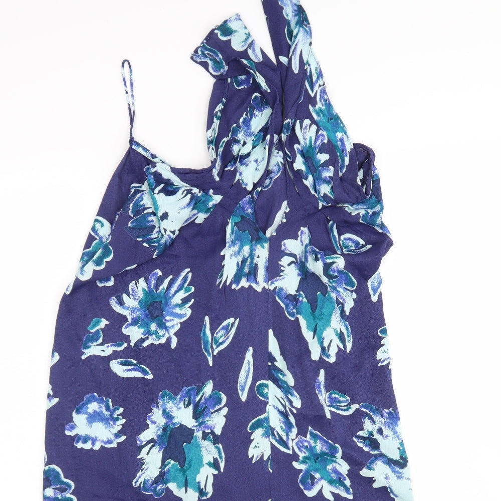 NEXT Womens Multicoloured Fair Isle Polyester A-Line  Size 14  V-Neck