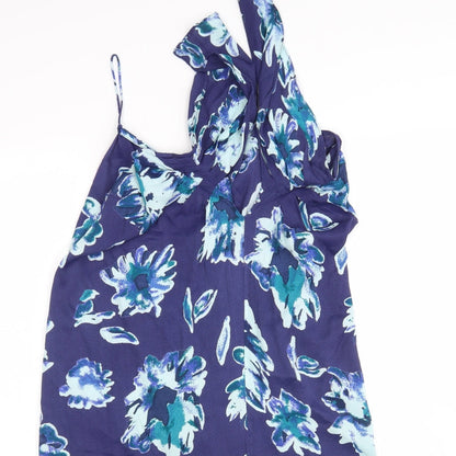 NEXT Womens Multicoloured Fair Isle Polyester A-Line  Size 14  V-Neck