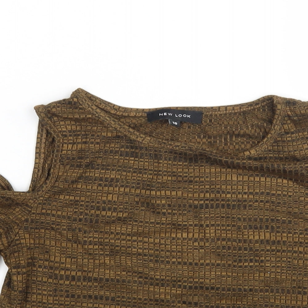 Womens UK Size 10 New Look Brown Pullover Jumper