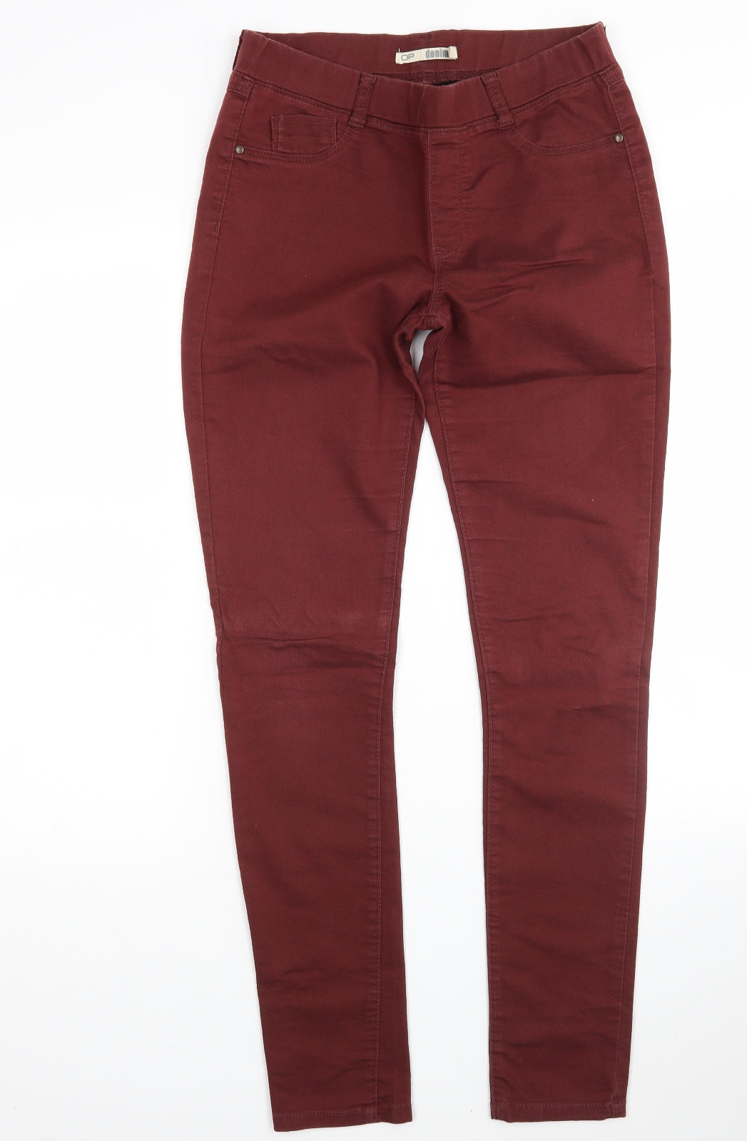 Dorothy Perkins Womens Red  Cotton Jegging Jeans Size 10 L31 in Regular