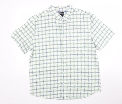 Sandstone Mens Multicoloured Check Cotton  Button-Up Size XL Collared
