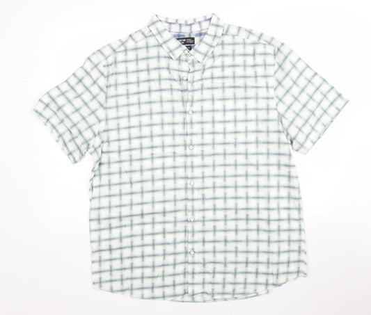 Sandstone Mens Multicoloured Check Cotton  Button-Up Size XL Collared