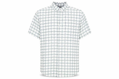 Mens UK Size XL Sandstone Multicoloured  Button-Up Short Sleeve Casual Shirt